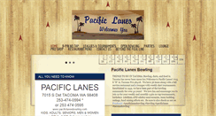 Desktop Screenshot of pacificlanesbowling.com